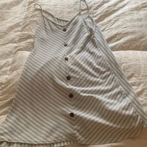 Loose striped summer cover up dress